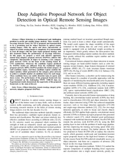 Deep Adaptive Proposal Network for Object Detection in Optical Remote
  Sensing Images