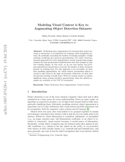 Modeling Visual Context is Key to Augmenting Object Detection Datasets