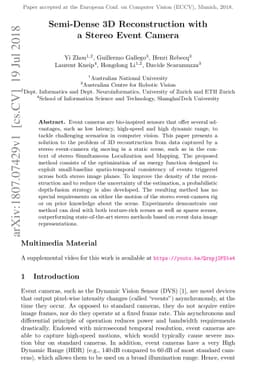 Semi-Dense 3D Reconstruction with a Stereo Event Camera