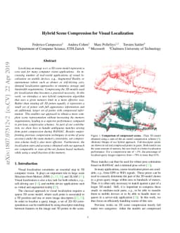 Hybrid Scene Compression for Visual Localization