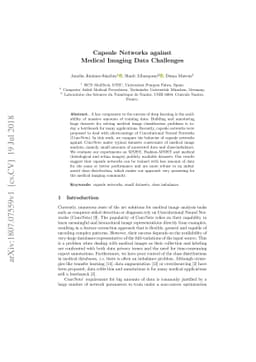 Capsule Networks against Medical Imaging Data Challenges