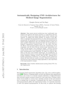 Automatically Designing CNN Architectures for Medical Image Segmentation
