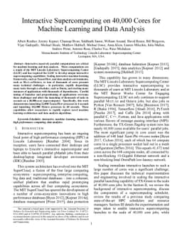 Interactive Supercomputing on 40,000 Cores for Machine Learning and Data
  Analysis