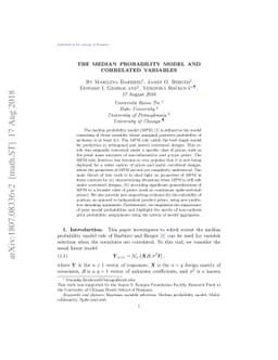 The Median Probability Model and Correlated Variables
