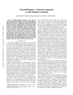 EnsembleDAgger: A Bayesian Approach to Safe Imitation Learning