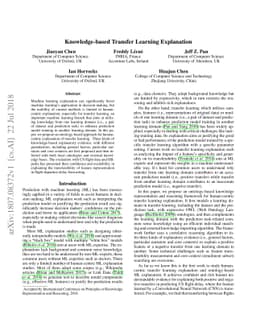 Knowledge-based Transfer Learning Explanation