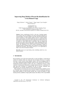 Improving Deep Models of Person Re-identification for Cross-Dataset
  Usage