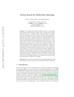 Person Search by Multi-Scale Matching