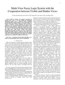 Multi-View Fuzzy Logic System with the Cooperation between Visible and
  Hidden Views