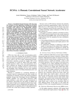 PCNNA: A Photonic Convolutional Neural Network Accelerator
