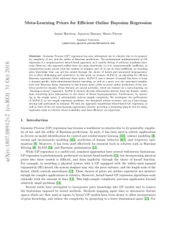 Meta-Learning Priors for Efficient Online Bayesian Regression
