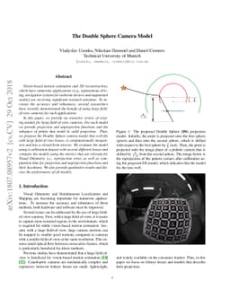The Double Sphere Camera Model