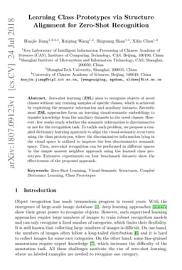 Learning Class Prototypes via Structure Alignment for Zero-Shot
  Recognition