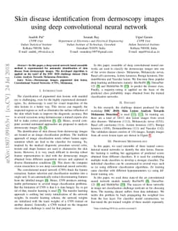 Skin disease identification from dermoscopy images using deep
  convolutional neural network
