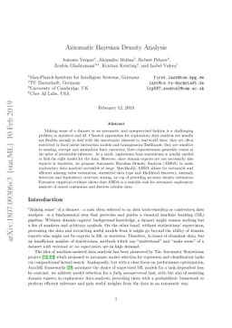 Automatic Bayesian Density Analysis