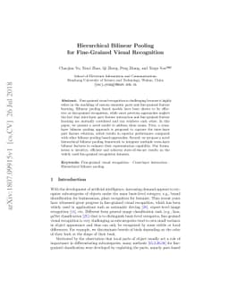 Hierarchical Bilinear Pooling for Fine-Grained Visual Recognition