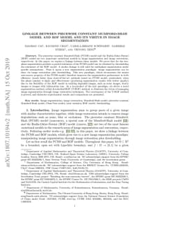 Linkage between piecewise constant Mumford-Shah model and ROF model and
  its virtue in image segmentation