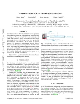 Fusion Network for Face-based Age Estimation