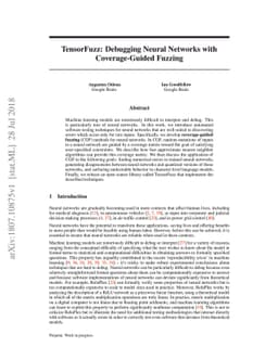 TensorFuzz: Debugging Neural Networks with Coverage-Guided Fuzzing