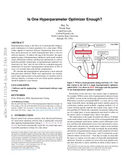 Is One Hyperparameter Optimizer Enough?