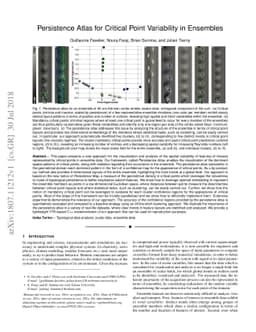 Persistence Atlas for Critical Point Variability in Ensembles