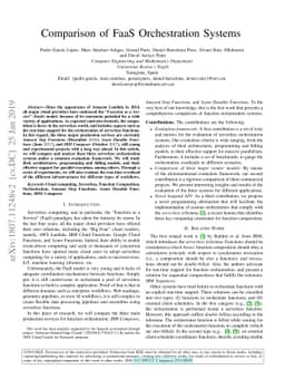 Comparison of FaaS Orchestration Systems