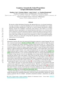 Graphene: Semantically-Linked Propositions in Open Information
  Extraction