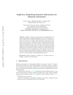 SegStereo: Exploiting Semantic Information for Disparity Estimation