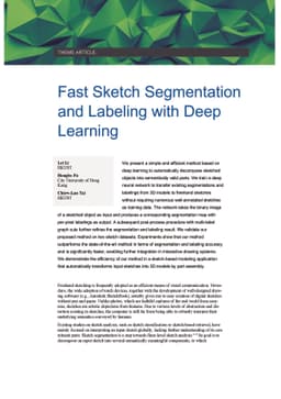 Fast Sketch Segmentation and Labeling with Deep Learning
