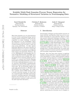 Scalable Multi-Task Gaussian Process Tensor Regression for Normative
  Modeling of Structured Variation in Neuroimaging Data