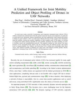 A Unified Framework for Joint Mobility Prediction and Object Profiling
  of Drones in UAV Networks