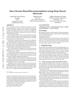 News Session-Based Recommendations using Deep Neural Networks