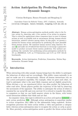 Action Anticipation By Predicting Future Dynamic Images