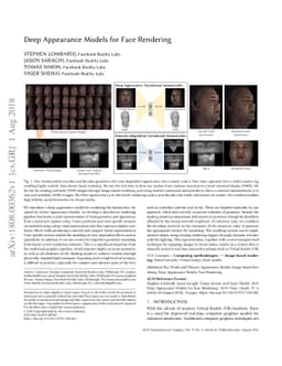 Deep Appearance Models for Face Rendering