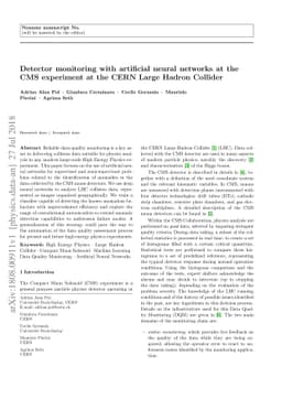 Detector monitoring with artificial neural networks at the CMS
  experiment at the CERN Large Hadron Collider