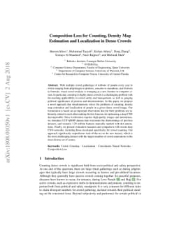 Composition Loss for Counting, Density Map Estimation and Localization
  in Dense Crowds