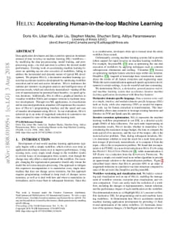 Helix: Accelerating Human-in-the-loop Machine Learning