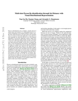 Multi-shot Person Re-identification through Set Distance with Visual
  Distributional Representation