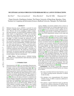 Multitask Gaussian Process with Hierarchical Latent Interactions