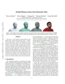 Detailed Human Avatars from Monocular Video