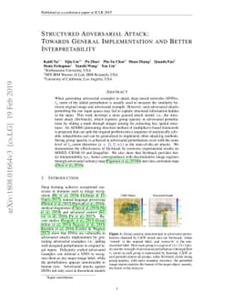 Structured Adversarial Attack: Towards General Implementation and Better
  Interpretability