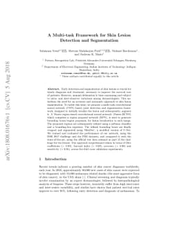A Multi-task Framework for Skin Lesion Detection and Segmentation