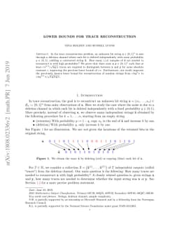 Lower bounds for trace reconstruction