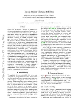 Device-directed Utterance Detection