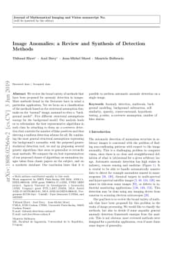 Image Anomalies: a Review and Synthesis of Detection Methods