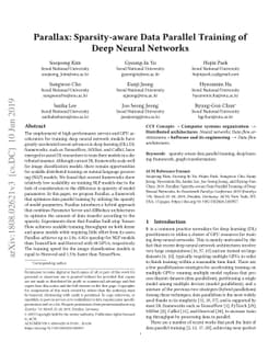 Parallax: Sparsity-aware Data Parallel Training of Deep Neural Networks