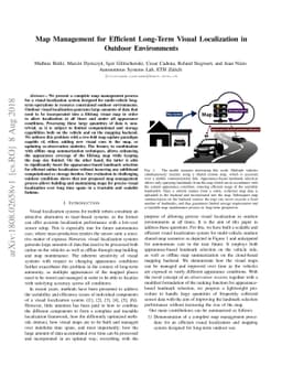 Map Management for Efficient Long-Term Visual Localization in Outdoor
  Environments