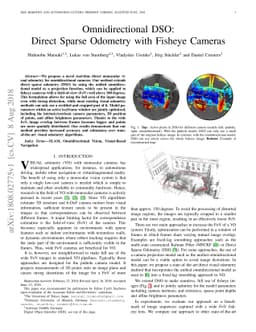 Omnidirectional DSO: Direct Sparse Odometry with Fisheye Cameras