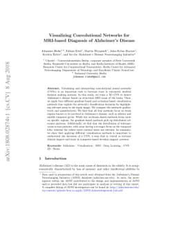 Visualizing Convolutional Networks for MRI-based Diagnosis of
  Alzheimer's Disease