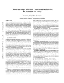 Characterizing Co-located Datacenter Workloads: An Alibaba Case Study